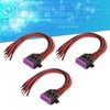 3 Pcs 16 Pin OBD2 Female Connector Cables 30cm J1962