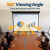 VIVOHOME 120 Inch 1:1 Pull Down Projector Screen, HD 4K