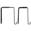 dohobby 4 Pieces Black Metal Universal Partition Hanger Set Adjustable