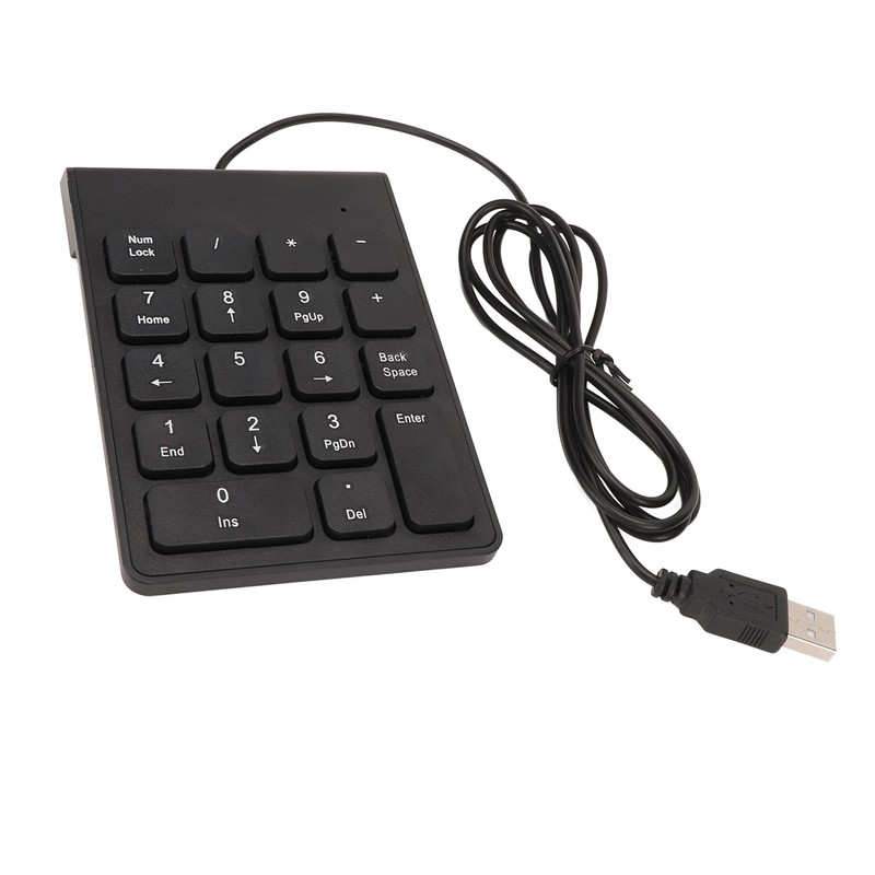 Wired Number Pad 18 Keys Ergonomic USB Plug and Play