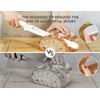 CoquusAid Resharpenable Bread Knife for Homemade Bread, 11.6-Inch Multifunction Serrated