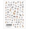 TSUMEKIRA Nail Stickers Cat and Flower Art Materials