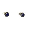 Lapis Lazuli and Sterling Silver Stud Earrings - 5mm -
