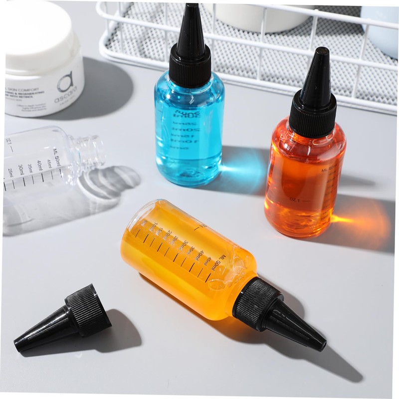 CHILDWEET Travel-sized 50ml Squeeze Bottles with Scale Aromatherapy Oil Bottle