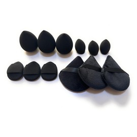 Esponjas de maquillaje 12 piezas (Negro)                                                                                                              