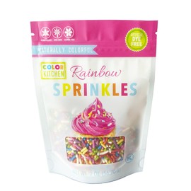 ColorKitchen Rainbow Sprinkles 2 OZ - Natural Ingredients | Artificial Dye-free | Gluten-free | Non-GMO | Vegan | Plant-based | Kosher | Soy-free