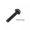 sourcing map M12x60mm Hex Serrated Flange Bolts 10.9 Grade Carbon