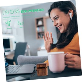 TEHAUX Earphone Protector Case for Durable and Impact Resistant Earphone Shell Lightweight Compact Design Full Protection for Wireless Earbuds Brown