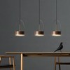 LED Chandelier Pendant Lamp Wood Grain Imitation Iorn Warm Lighting
