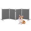 RANTILA 4 Panel Indoor Foldable Dog Fence Freestanding Dog Gate