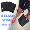 TENSPAD SILVER Set of 4 elastic straps with velcro to