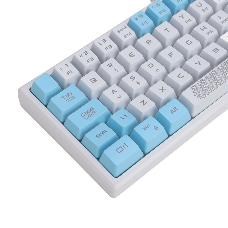 Wired RGB Keyboard Sensitive Operation Quick Response 62 Key White