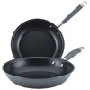 Anolon Advanced Home Hard-Anodized Nonstick Skillets (2 Piece Set- 10.25-Inch