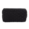 Black Quilted Cosmetic Bag