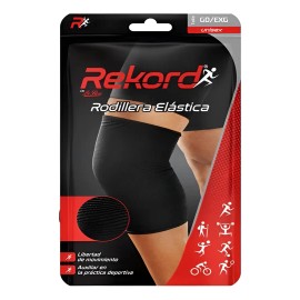 Rodilleras Elasticas Rekord Negras Para Deporte                                                                                                       