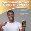 Vitamin D3 5000iu(125mcg) + Vitamin K2(MK7) Gummies with Algae Omega