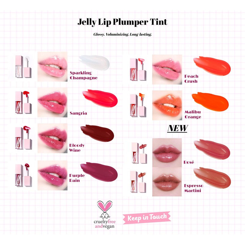 Beauty & Cosmetics P04 Jelly Lip Plum Patint Purple Rain