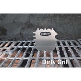 Daddeo's Stainless Steel Barbecue Grill Scraper | Bristle Free | Safe for Gas, Charcoal, Pellet, Wood Burning Grills and Smoker | Gadgets for Men