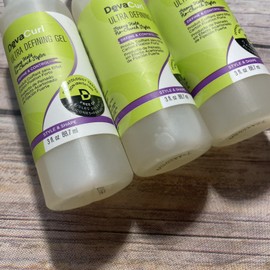 DevaCurl Deva Curl Strong Hold No Crunch Styler 3 Bottles 3 Oz Each Ultra Defining Gel