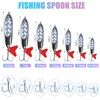 OROOTL Fishing Spoons Lures Kit, Hard Metal Spoon Fishing Lures