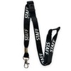 PAC Supplies Global 15mm Colourful STAFF Printed Neck Lanyard With