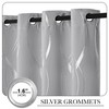 NICETOWN Kitchen Blackout Curtain Panels, Silver Grey, Set of 2,