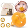 SWEETIE Rubber Pacifier Natural Rubber Pacifier Rounded (Natural Color, 6-12