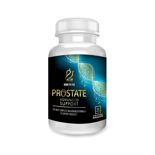 Actif Prostate Advanced Support Non-GMO with 10+ Factors - 60 Capsules