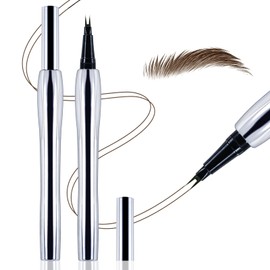 Apooliy Waterproof Eyebrow Pen,Microblading Brow Pencil and Lower Eyelash Pen,Long Lasting Liquid Eyebrow Definer,High Pigmentation