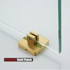 JQK Corner Glass Shelf, Brushed Gold Bathroom 304 Stainless Steel