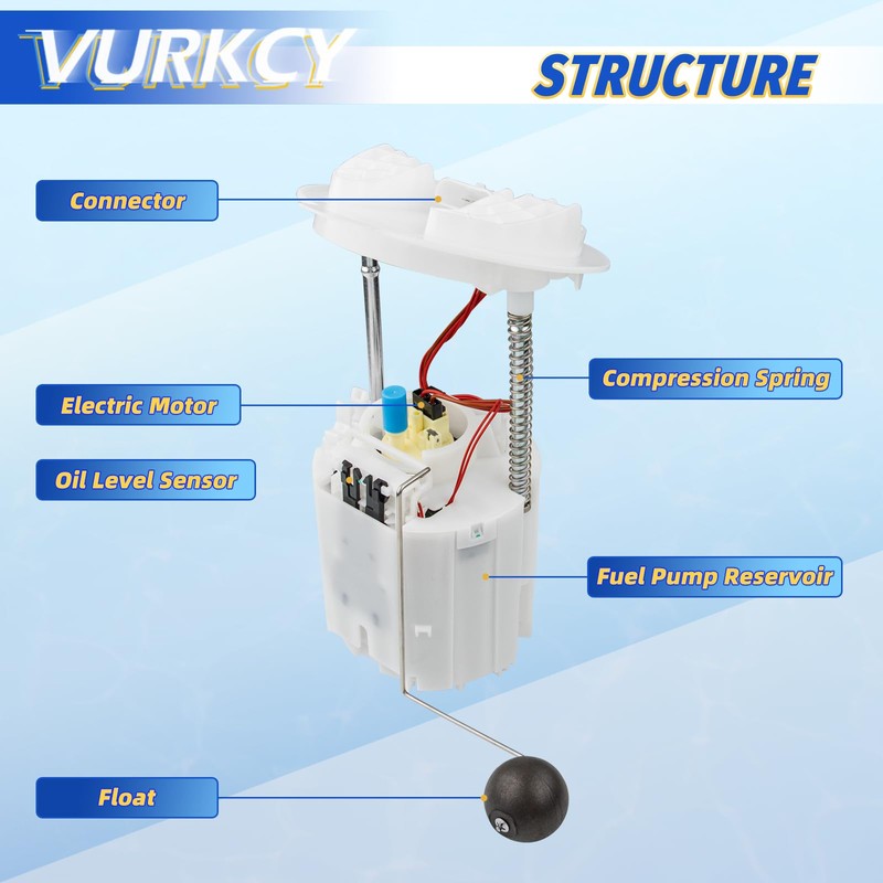 Vurkcy Electric Fuel Pump Module Assembly Compatible with 2005-2015 Chrysler