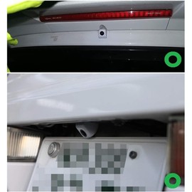Rear Camera Front Camera Car Camera with LED Infrared Light Rear Camera Accident Avoidance Car RV 1/4" CMOS Sensor 3 Color Selectable NTSC/PAL Video System Support (White)