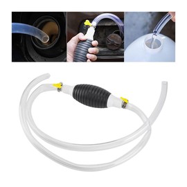 AUCELI High Flow Siphon Pump for Gasoline, Portable Widely Use Manual Car Fuel Transfer Pump with 2 Durable PVC Hoses For Gas Gasoline Petrol Diesel Oil Liquid Water Fish Tank (39")