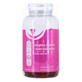 Colgeno Biotina cido Hialurnico 100 Gomitas Natural Healt Fresa                                                                                       
