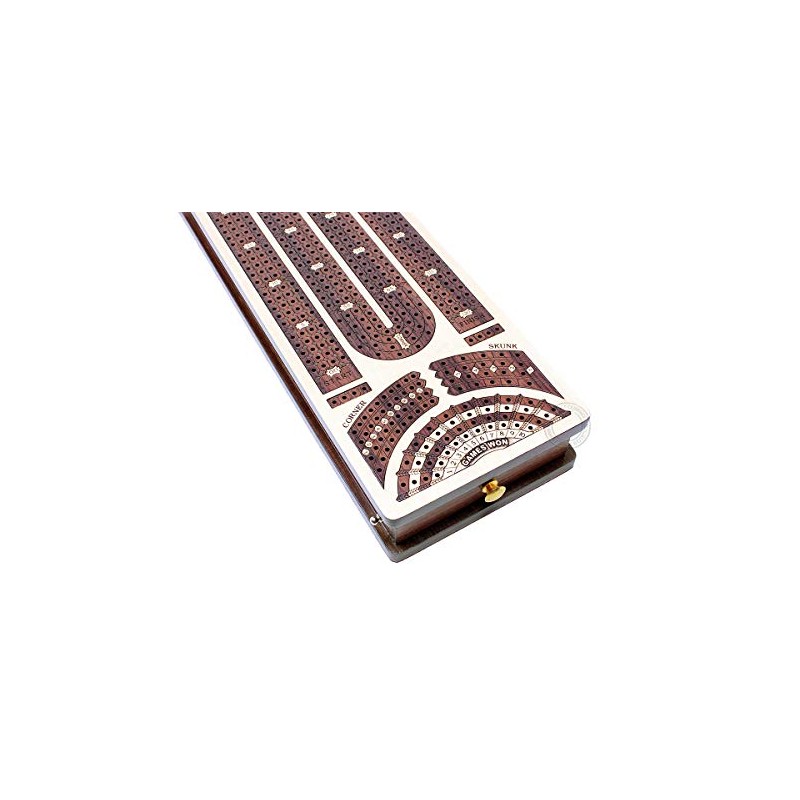 House of Cribbage - Tablero de cuna continuo con incrustaciones