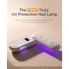 Melodysusie Plus20F Cordless UV Nail Light, Innovation UV Protection Nail