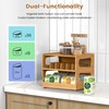 Teamkio Can Organizer for Pantry, Bamboo Pantry Organizer, 2 Tier