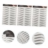 LALAFINA 3sets Eyebrow Transfer Stickers Non-fading Long-lasting Artificial Eyebrows Kit