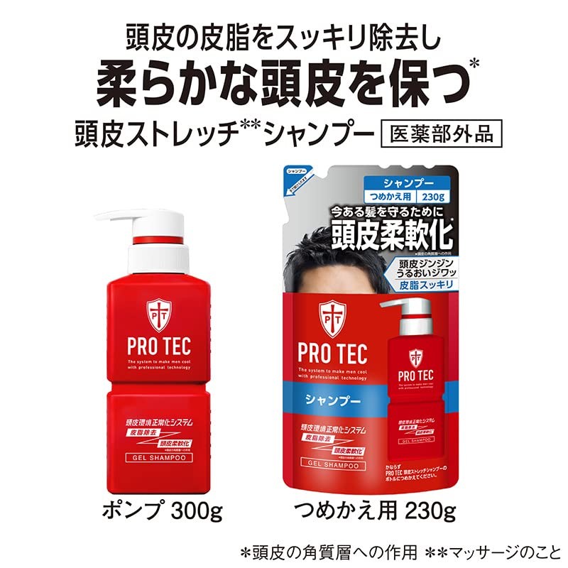 PRO TEC Scalp Stretch Shampoo Pump, 10.6 oz (300 g)
