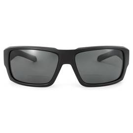 Gill Mirage Bifocal Reading Sunglasses - Floating Frame Technology & Polarized Lens for Reduced Glare 100% UV400 Protection (Black, +1.50)