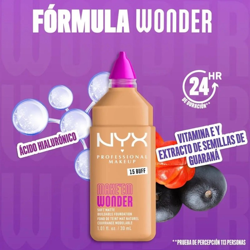 Base De Maquillaje Make Em Wonder 30ML Nyx