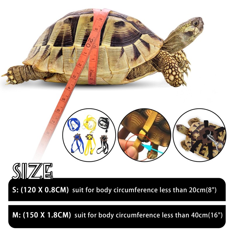 HOKABLE Pet Turtle Leather Harness and Leash - Adjustable Control