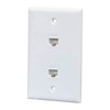 BUPLDET Ethernet Punch Down Wall Plate 2 Port with Tool