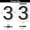 IVERRA 10 Inch Black House Numbers for Outside, Large Floating