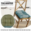 Klear Vu Gripper Overstuffed Universal Non-Slip Dining Chair Cushions for