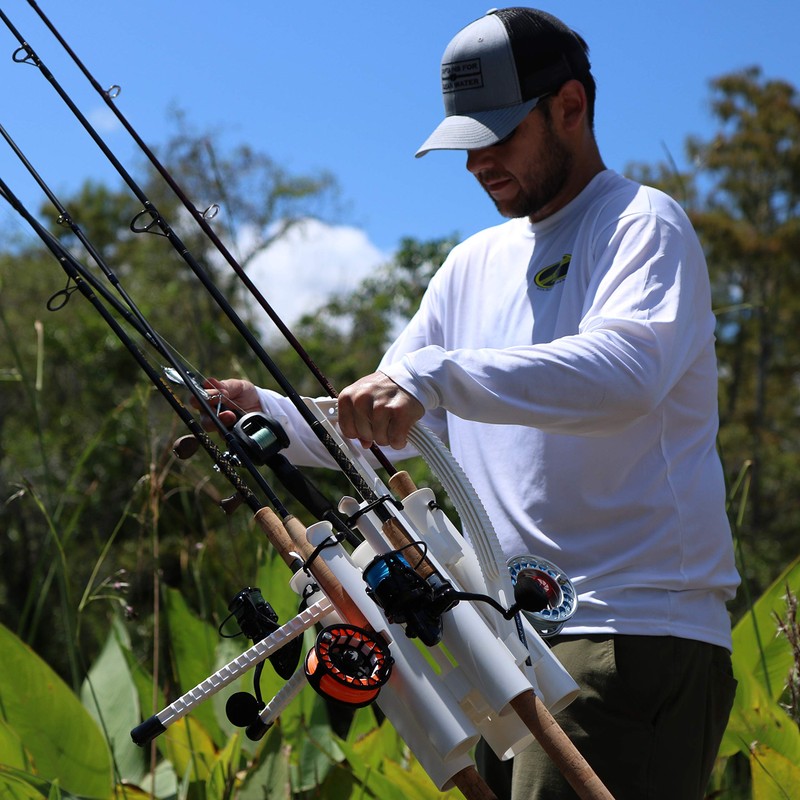 Rod-Runner Fishing Rod Carrier Pro 5 Portable Rod Rack