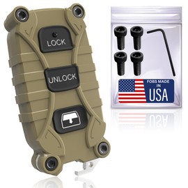 Toyota 4Runner 1996-2009 Key Fob - Heavy Duty 3 Button - Also fits Highlander 2004-2007. Lock Unlock Panic - Housing Case with Bottle Opener -No Electronics Included - (Quicksand, 3 Button)