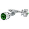 GG Grand General 67093 Chrome Dash Screw with Green Crystal