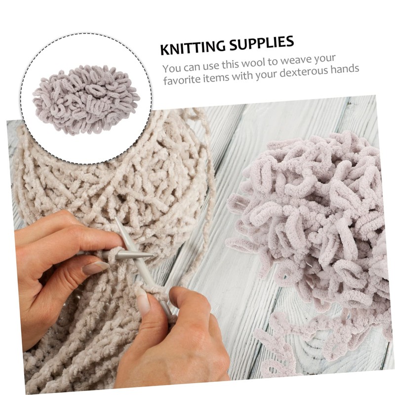 OHPHCALL 1 Roll Chunky Wool Yarn for DIY Knitting Projects