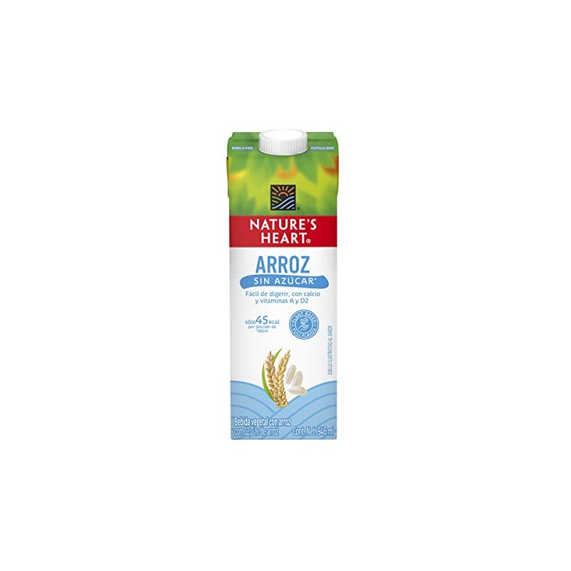 Nature's Heart Leche de Arroz sin azúcar Caja con 6